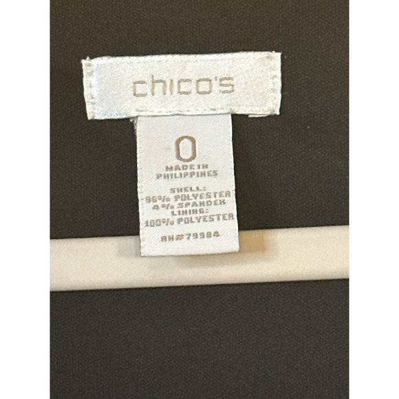 Chico's Sleeveless Stretch Scrunch Dress A Line Cheetah Leopard Print SZ 0 - Picture 6 of 6